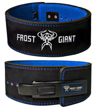 Load image into Gallery viewer, Lever Weightlifting Belt Premium Suede Leather 10mm