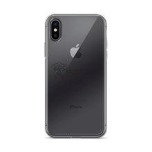 Load image into Gallery viewer, Clear iPhone Case BLACK LOGO