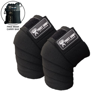 80" Knee Wraps Set. Ideal for Weightlifting, Bodybuilding, Cross Fit, Lifting and Gym Workouts