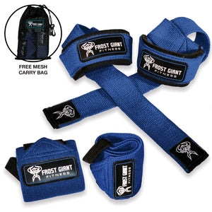 Wrist Wraps and Lifting Straps Combo
