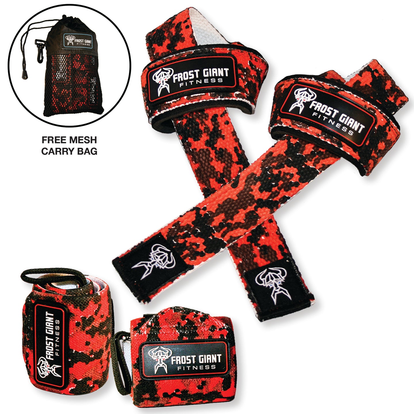 Wrist Wraps and Lifting Straps Combo
