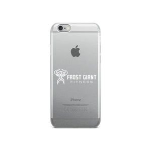 Clear iPhone Case White Logo