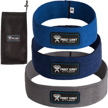Load image into Gallery viewer, Hip Resistance Exercise Loop Band Set ~ Heavy Weight | Bonus Bag + Workout Book