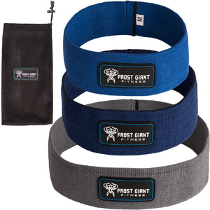 Hip Resistance Exercise Loop Band Set ~ Heavy Weight | Bonus Bag + Workout Book